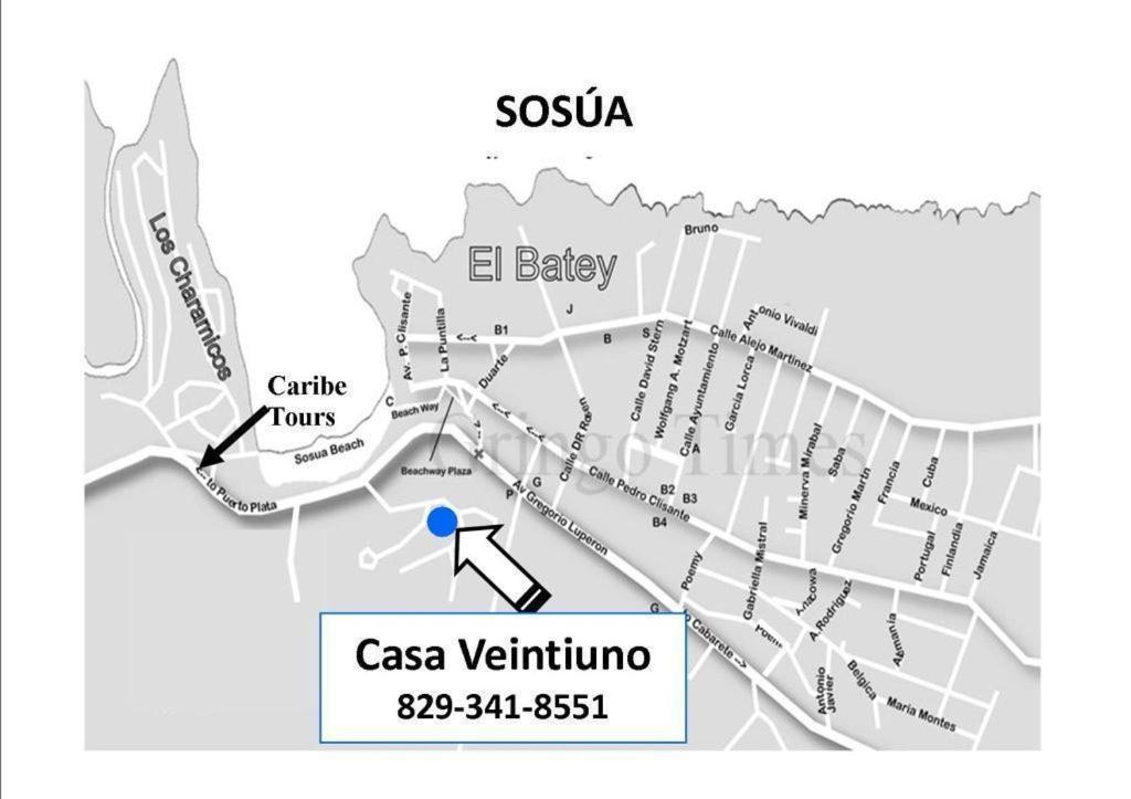 Casa Veintiuno Sosúa Exterior foto